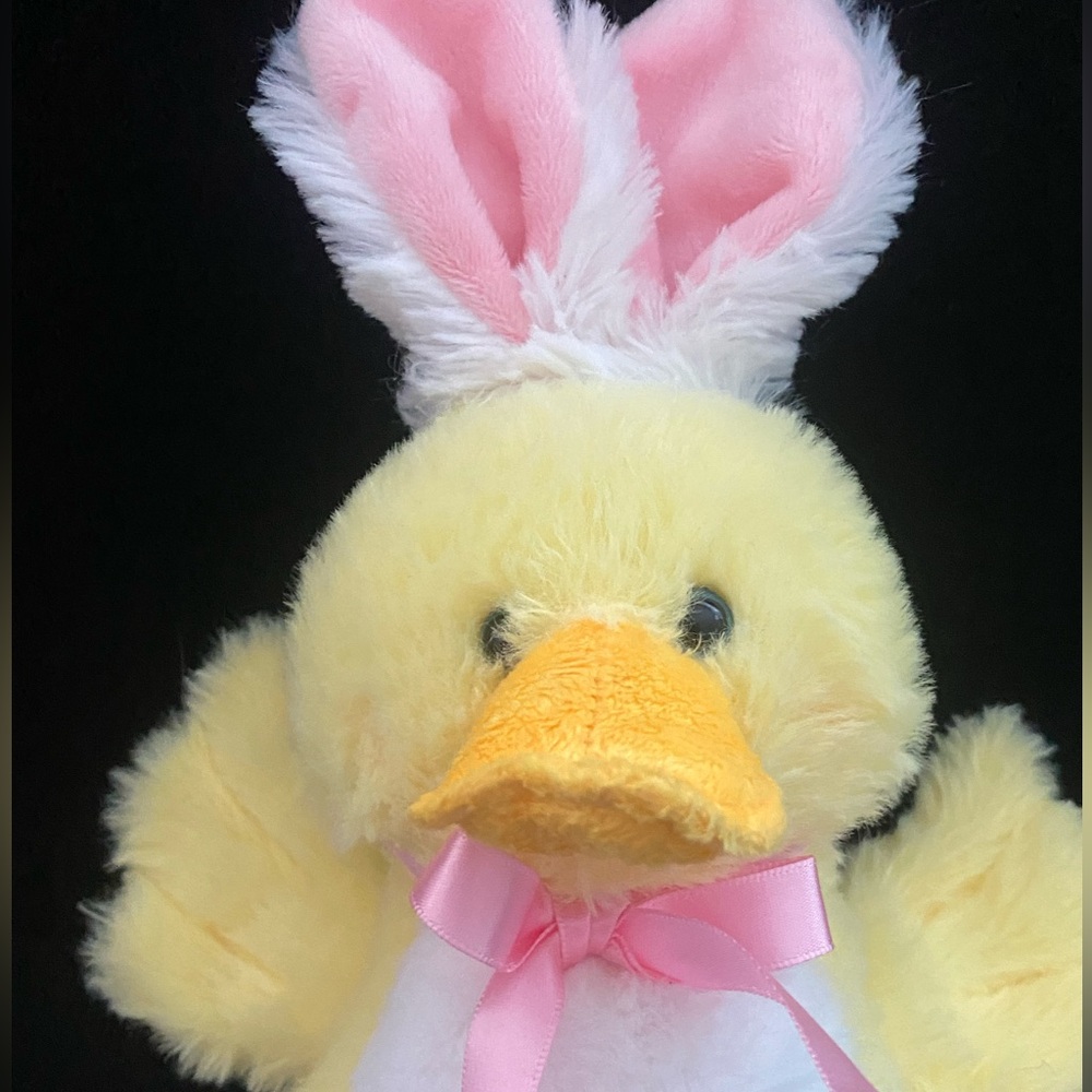 Rare Ganz Waddlehopper Duck rabbit ears plush T25